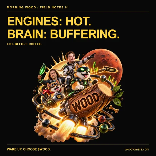 ENGINES: HOT. BRAIN: BUFFERING. EST. BEFORE COFFEE.